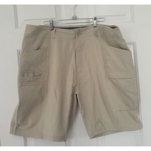 AFTCO Plier Pocket Fishing Shorts Mens 38 Ecru Beige Performance UPF 40 NWT